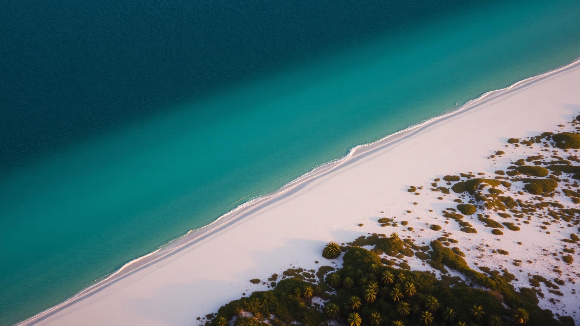 Florida Gulf Coast at golden hour